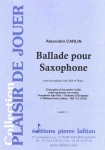 PARTITION BALLADE POUR SAXOPHONE