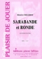 PARTITION SARABANDE ET RONDE