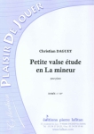 PARTITION PETITE VALSE TUDE EN LA MINEUR