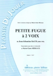 OEUVRE PETITE FUGUE A 2 VOIX