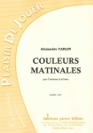 PARTITION COULEURS MATINALES (TROMBONE)