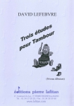 RECUEIL TROIS ETUDES POUR TAMBOUR