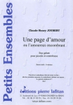 PARTITION UNE PAGE D´AMOUR