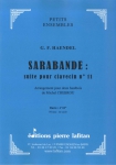 PARTITION SARABANDE DE HAENDEL (2 HAUTBOIS)