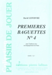 PARTITION PREMIERES BAGUETTES N°4 (TAMBOUR)