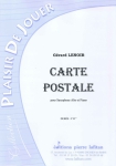 PARTITION CARTE POSTALE (SAX ALTO)