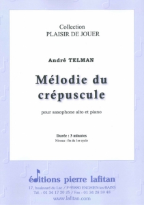 PARTITION MLODIE DU CRPUSCULE (SAX ALTO)