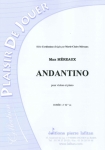 PARTITION ANDANTINO (VIOLON)