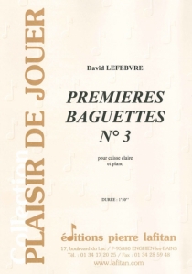 PARTITION PREMIERES BAGUETTES N°3 (CAISSE CLAIRE)