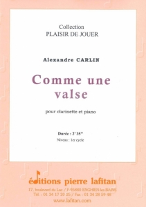 PARTITION COMME UNE VALSE (CLARINETTE)