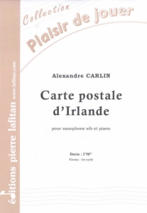 PARTITION CARTE POSTALE DIRLANDE (SAX SIB)