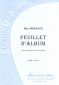 PARTITION FEUILLET DALBUM (SAX SIB)