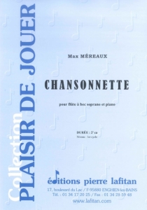 PARTITION CHANSONNETTE (FLUTE A BEC)