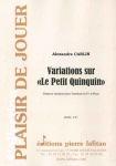 PARTITION VARIATIONS SUR "LE PETIT QUINQUIN" (TROMBONE)