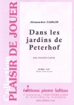 PARTITION DANS LES JARDINS DE PETERHOF (CLARINETTE)