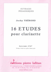 RECUEIL 16 ETUDES POUR CLARINETTE