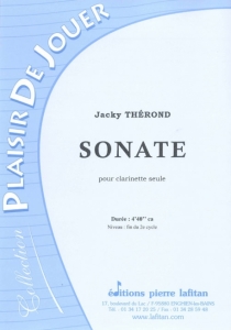 PARTITION SONATE (CLARINETTE SEULE, JT)