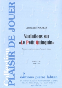 PARTITION VARIATIONS SUR "LE PETIT QUINQUIN" (COR)